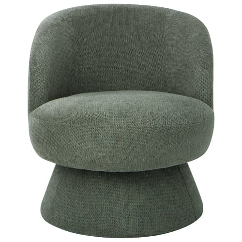 Eloise Chenille Swivel Armchair
