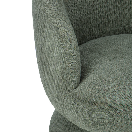 Eloise Chenille Swivel Armchair