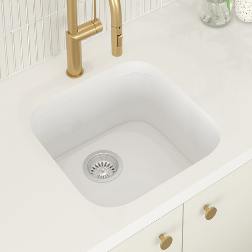 Clovelly Bronze Sink Mixer & Bowral 480mm Fireclay Sink Package