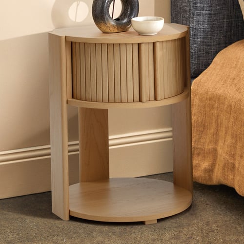 Tammy Tambour Bedside Table