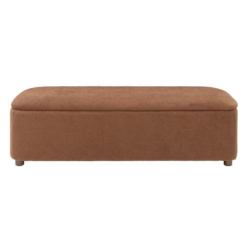Duncan Boucle Storage Ottoman Bench