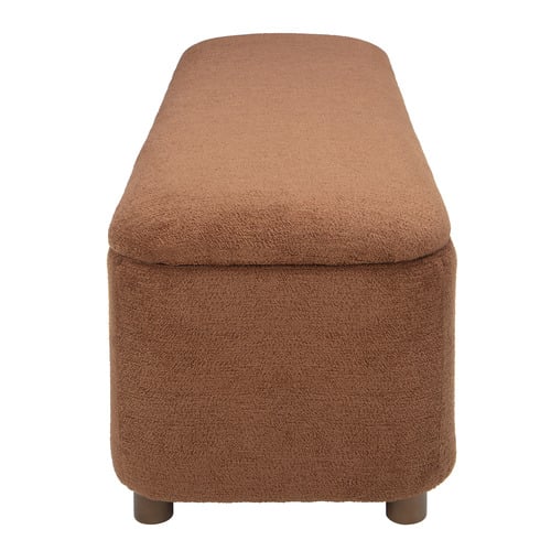 Duncan Boucle Storage Ottoman Bench
