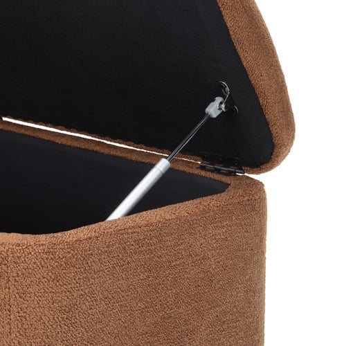 Duncan Boucle Storage Ottoman Bench