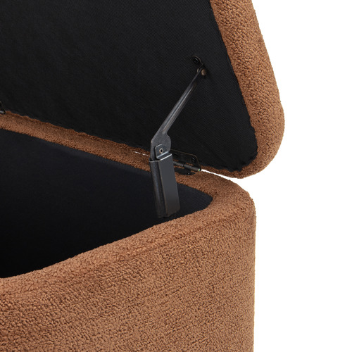 Duncan Boucle Storage Ottoman Bench