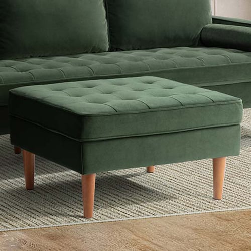 Stockholm Velvet Ottoman