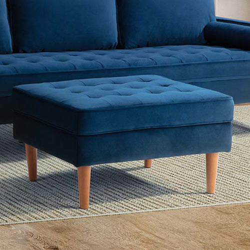 Stockholm Velvet Ottoman