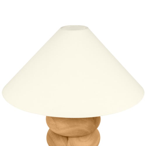 Bodhi Stacked Rubberwood Table Lamp