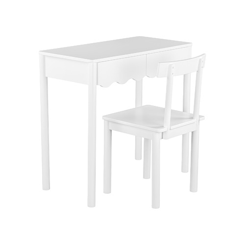 Kids&rsquo; Wavy 2 Drawer Desk & Rigby Chair Set