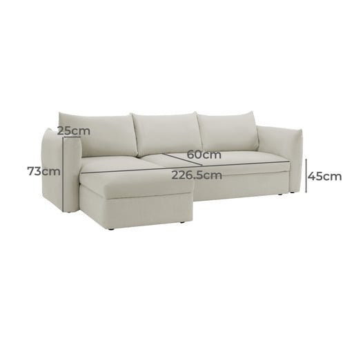Dune 4 Seater Storage Sofa with Reversible Chaise