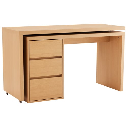 Justin 3 Drawer Writing Desk