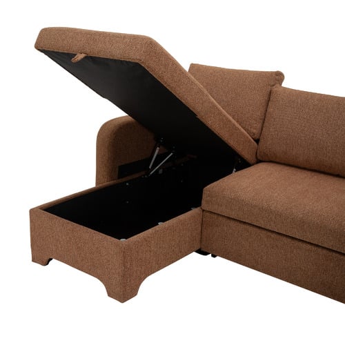 Frida 3 Seater Storage Sofa Bed with Double Chaise