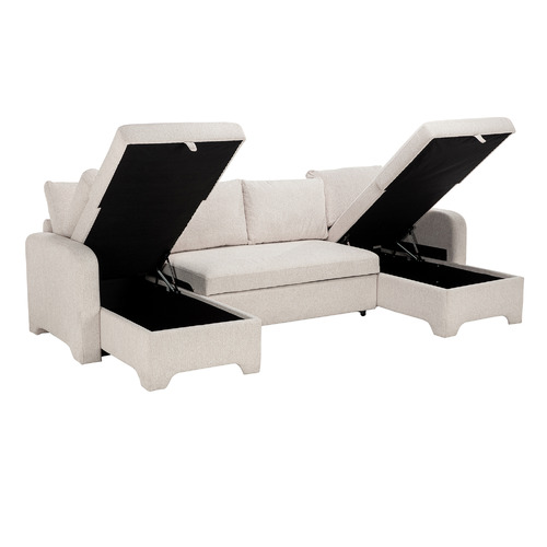 Frida 3 Seater Storage Sofa Bed with Double Chaise