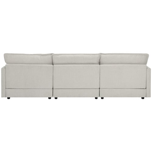 Coco 4 Seater Upholstered Modular Sofa & Ottoman Set