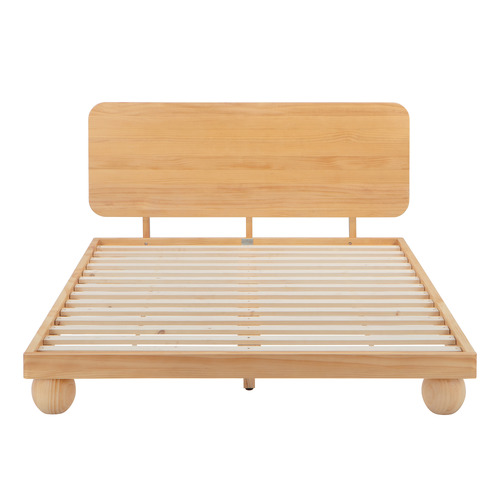 Bobble Pine Wood Bed Frame