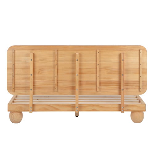 Bobble Pine Wood Bed Frame