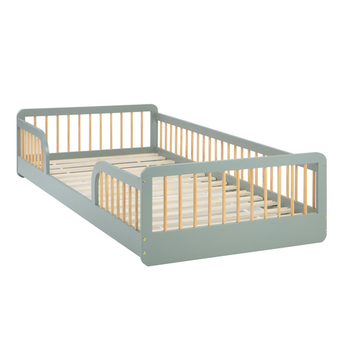 Remy Pine Wood Single Bed Frame