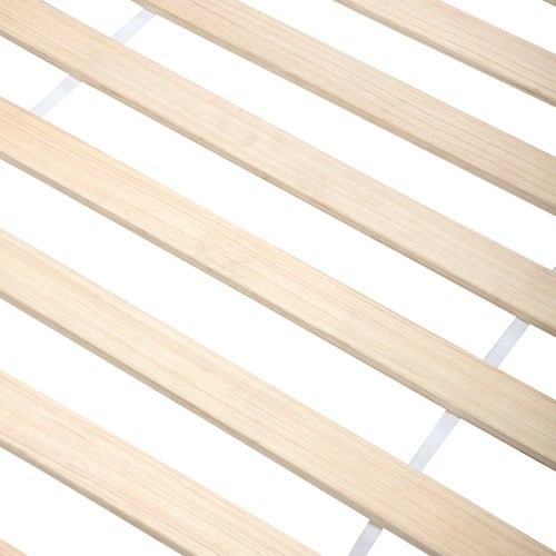 Wavy Pine Wood Single Bed Frame