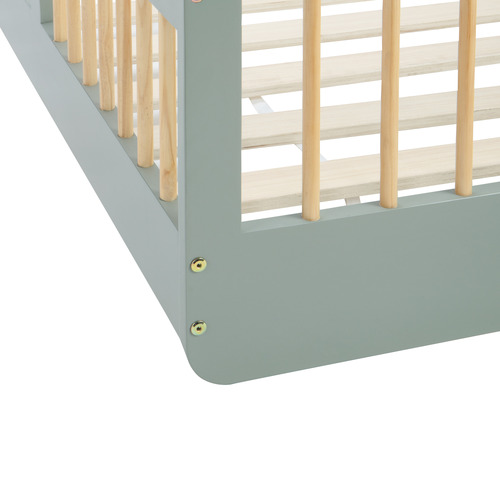 Remy Pine Wood Single Bed Frame