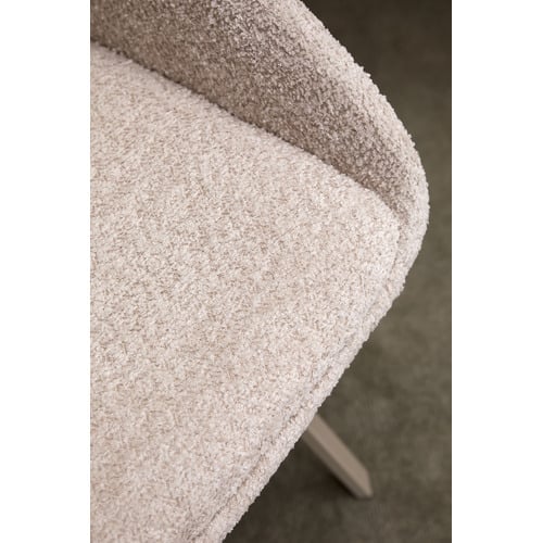 Jake Boucle Swivel Dining Chairs