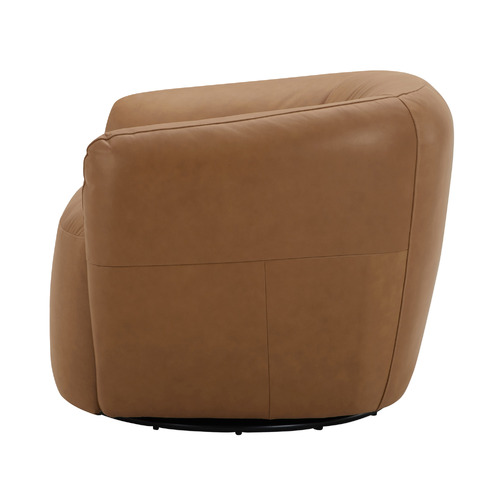 Caleb Faux Leather Swivel Armchair