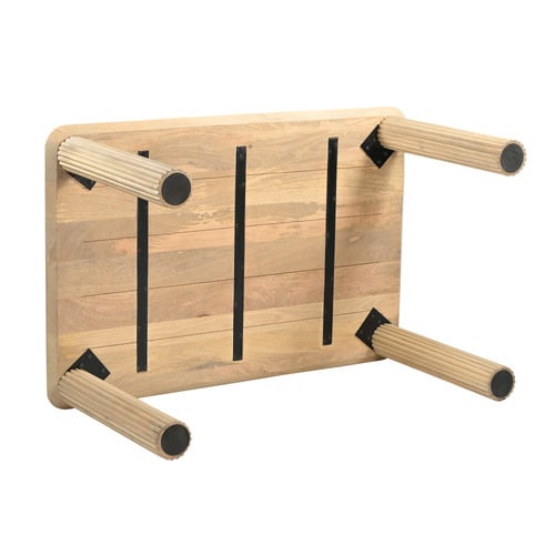 Tara Mango Wood Dining Table & Bench Set