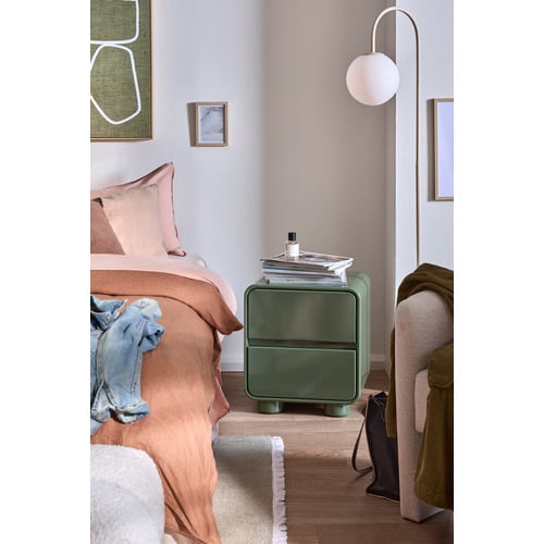 Lola 2 Drawer Bedside Table