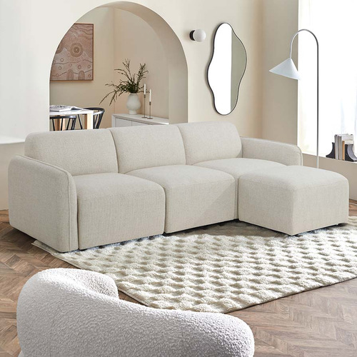 Barton 4 Seater Modular Sofa & Ottoman Set