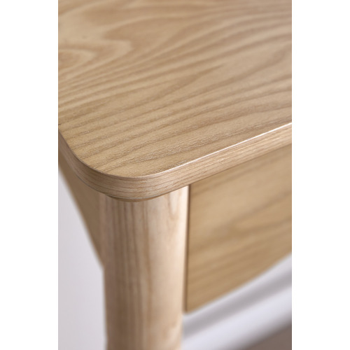 Willa 1 Drawer Ash Wood Console Table