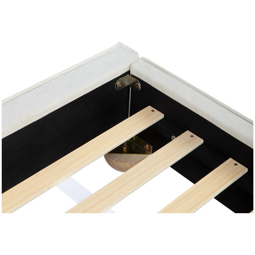 Natural Raya Upholstered Bed Base