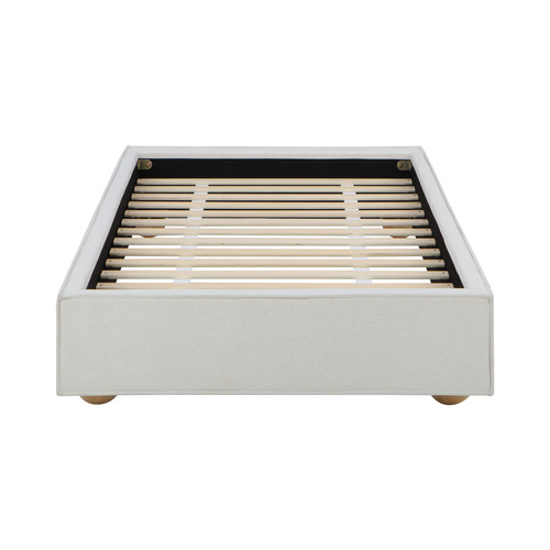 Natural Raya Upholstered Bed Base