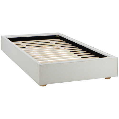 Natural Raya Upholstered Bed Base