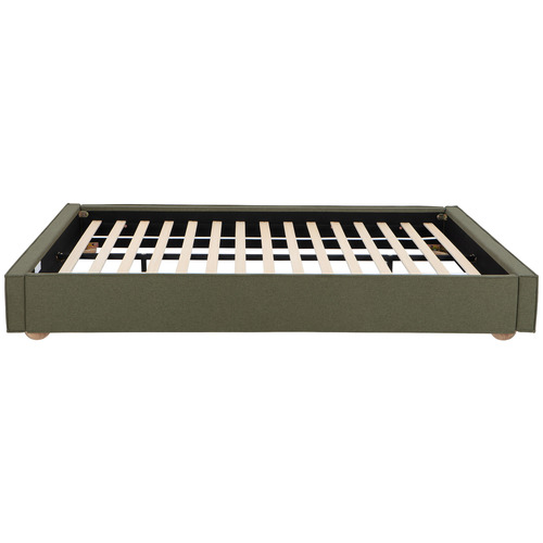 Forest Green Raya Upholstered Queen Bed
