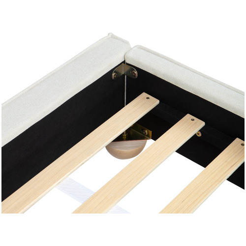 Natural Raya Upholstered Bed Base