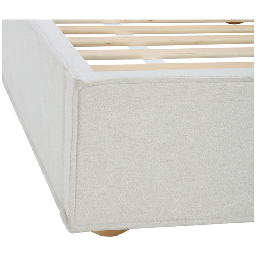 Natural Raya Upholstered Bed Base