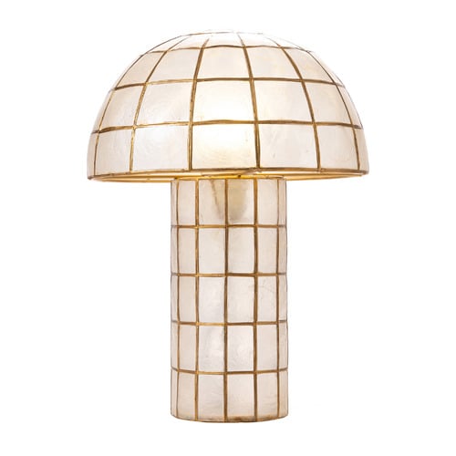 Dayla Mushroom Capiz Table Lamp