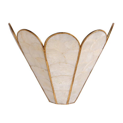 Mintie Scalloped Capiz Wall Light