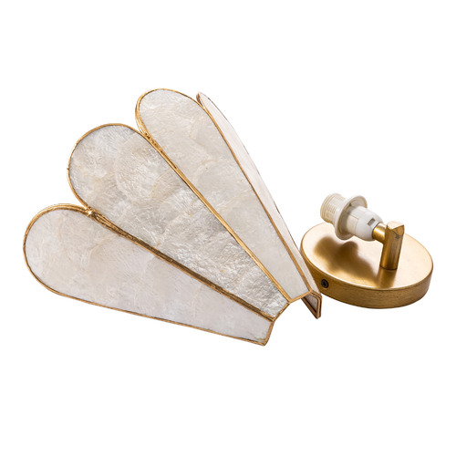 Mintie Scalloped Capiz Wall Light