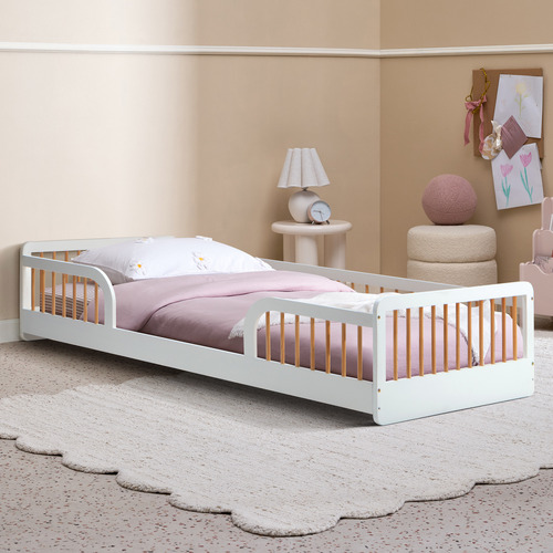 Remy Pine Wood Single Bed Frame