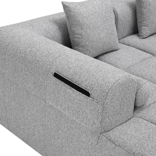 Bowie 4 Seater Boucle Sofa with Chaise