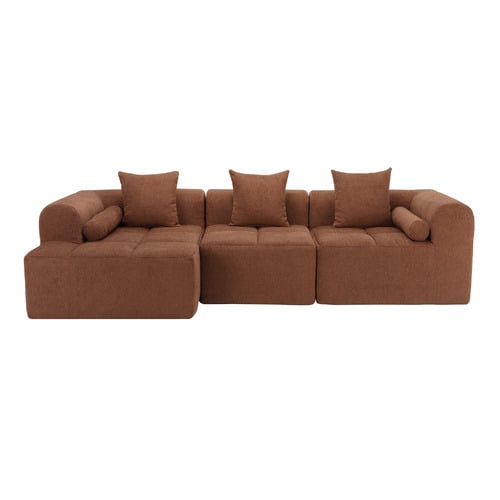 Bowie 4 Seater Boucle Sofa with Chaise