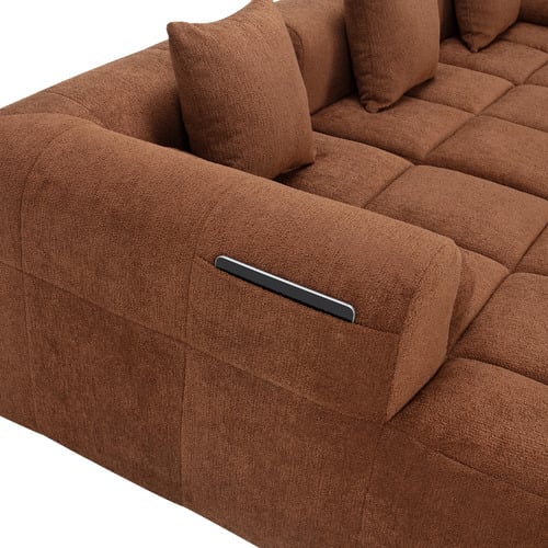 Bowie 4 Seater Boucle Sofa with Chaise