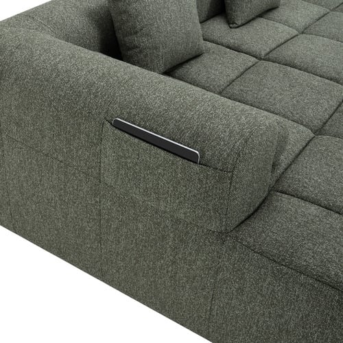 Bowie 4 Seater Boucle Sofa with Chaise