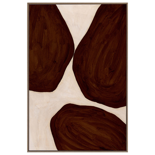 Cocoa Drift Framed Canvas Wall Art