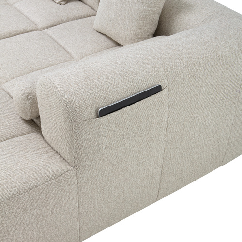 Bowie 4 Seater Boucle Sofa with Chaise