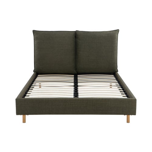 Forest Green Morgan Linen Bed