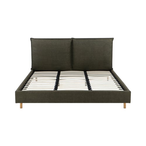Forest Green Morgan Linen Bed