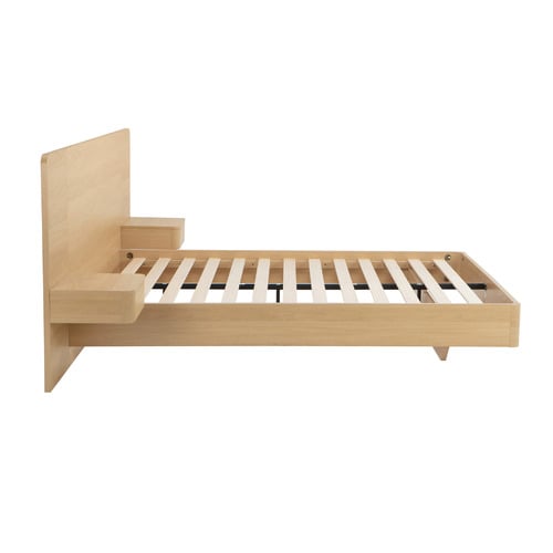 Natural Rupert Queen Bed with Bedside Tables