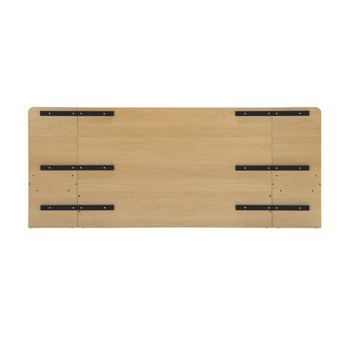 Natural Rupert Queen Bed with Bedside Tables