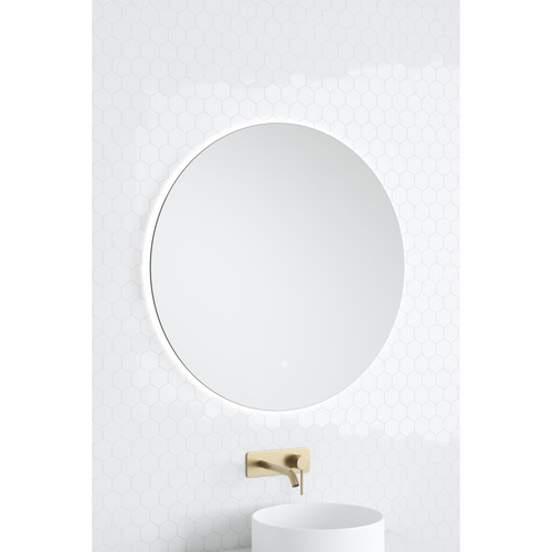 Florence Walnut 900mm Vanity Package With Concrete Basin & LED Mirror