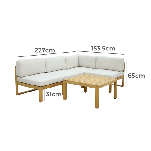 4 Seater Cabo Outdoor Corner Lounge Set